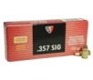 Fiocchi 357SIGAP Range Dynamics 357Sig 124gr Full Metal Jacket 50 Per Box