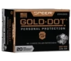 Speer Ammo 23918GD Gold Dot Personal Protection 357 Sig 125 gr Hollow Point  HP  20 Bx