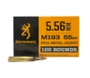 Browning 5 56 Nato 55 Grain Fmj M193 100 Round Box