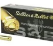 Sellier   Bellot Pistol 380ACP 92 Grain Full Metal Jacket Handgun Ammo     50 Rounds