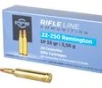 Prvi Partizan Rifle 22-250 55 Grain Soft Point Rifle Ammo     20 Rounds