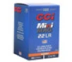 2500 Rounds CCI 0030 Mini-Mag High Velocity Ammunition 22 Long Rifle 40 Grain Copper-Plated Round Nose