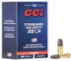 2500 Rounds CCI 0035 Standard Velocity Ammunition 22 Long Rifle 40 Grain Lead Round Nose
