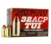 Fort Scott Munitions TUI  32 ACP  71gr  SCS - 20 Rounds  MPN  32ACP71SCV 