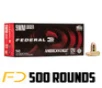 Federal American Eagle 9MM  124gr  FMJ - 500 Rounds - Free Shipping