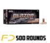 CCI Blazer Brass 9MM  124gr  FMJ - 500 Rounds - Free Shipping