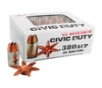 G2 Research Civic Duty  380 ACP  64gr  SC Fragmenting - 20 Rounds  MPN  G00621 