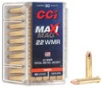 CCI Maxi-Mag  22 WMR  40gr  TMJ - 50 Rounds  76683000231 
