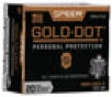 Speer Ammo 23617GD Gold Dot Personal Protection  9mm Luger  P 124 GR Hollow Point 20 Bx  10 Cs