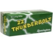 Remington Thunderbolt High Velocity Rimfire Ammunition  22 LR  Lead Round Nose  40 Grain - 50 Cartridge Box   50   1  