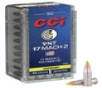 CCI Varmint VNT Hyper Velocity Rimfire Ammunition  17 HM2  PTJHP  17 Grain - 50 Cartridge Box   50   1  