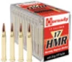 Hornady XTP Hyper Velocity Rimfire Ammunition  17 HMR  Jacketed Hollow Point  20 Grain - 50 Cartridge Box   50   1  
