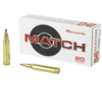 Hornady Match Hyper Velocity Centerfire Ammunition  223 Remington  Extremely Low Drag-Match  73 Grain - 20 Cartridge Box   20   1  