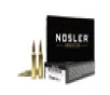 Nosler Match Grade Hyper Velocity Centerfire Ammunition  22 Nosler  RDF Hollow Point Boat Tail  85 Grain - 20 Cartridge Box   20   1  