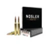 Nosler Match Grade Hyper Velocity Centerfire Ammunition  22 Nosler  Custom Competition Hollow Point Boat Tail  77 Grain - 20 Cartridge Box   20   1  