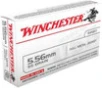 Winchester USA White Box Hyper Velocity Centerfire Ammunition  5 56 x 45mm NATO  Full Metal Jacket Lead Core  55 Grain - 20 Cartridge Box   20   1  