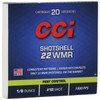 CCI Pest Control Subsonic Rimfire Ammunition  22 WMR   12 Lead Shot  0 125 Ounce - 20 Cartridge Box   20   1  