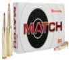 Hornady Match Hyper Velocity Centerfire Ammunition  260 Remington  Extremely Low Drag-Match  130 Grain - 20 Cartridge Box   20   1  