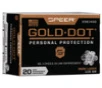 Speer Gold Dot High Velocity Centerfire Ammunition  9mm Luger  Hollow Point  115 Grain - 20 Cartridge Box   20   1  