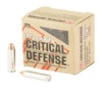 Hornady Critical Defense Hyper Velocity Centerfire Ammunition  327 Federal  Flex Tip eXpanding  80 Grain - 25 Cartridge Box   25   1  