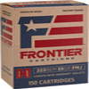 Hornady Frontier Hyper Velocity Centerfire Ammunition  223 Remington  Full Metal Jacket  55 Grain - 150 Cartridge Box   150   1  