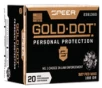 Speer Gold Dot Personal Protection Handgun Ammo Nickel Plated Brass  327 FED 20-Rounds 100 Grain HP 