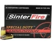 SinterFire Special Duty Brass 9mm 100-Grain 20-Rounds HP 