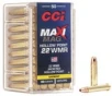 CCI Ammunition Varmint Maxi-Mag Brass  22 Mag 40-Grain 50-Rounds JHP 