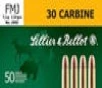 Sellier and Bellot Rifle Brass  30 Carbine 110-Grain 50-Rounds FMJ 
