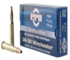 PPU Standard Rifle Brass  30-30 Win 170-Grain 20-Rounds FSP 