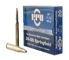 PPU Standard Rifle Brass 30-06 Springfield 180-Grain 20-Rounds Soft Point 
