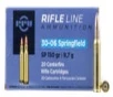 PPU Standard Rifle Brass  30-06 150-Grain 20-Rounds Soft Point 