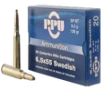 PPU Metric Rifle Brass 6 5 X 55 Swedish 139-Grain 20-Rounds SP 