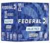 Federal Champion Training Value Pack Brass  22 LR 36 Grain 325-Rounds LHP 