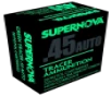 Supernova Green Tracer Non Corrosive 45 ACP 225 Gr  FMJ 20 Box