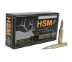HSM Trophy Gold 25-06 Remington Boat Tail Hollow Point 115gr 20rd Rifle Ammo  BER2506115VL 