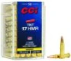 CCI 0053 TNT 17 HMR 17 gr Jacketed Hollow Point 50 Per Box  40 Cs