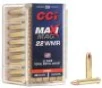 CCI 0023 Maxi-Mag Rimfire 22 WMR 40 gr Total Metal Jacket 50 Per Box  40 Cs