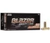 CCI 5204 Blazer Brass Handgun 38 Special 125 gr Full Metal Jacket 50 Per Box  20 Cs
