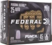 Federal Punch 25 ACP  45gr  Punch Hollow Point  20rd Box