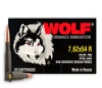 Wolf 7 62x54R  148gr  Full Metal Jacket  Steel Case  20rd