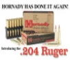 Hornady V-Max 204 Ruger V-Max 32gr  20Box 10Case
