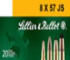 Sellier   Bellot 8mm Mauser JS SPCE 196 gr  20rd Box  20 Box Case