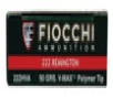 Fiocchi Extrema Hunting  222 Rem 50gr  V-Max Polymer Tip  20rd Box