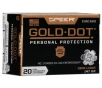 SPEER AMMO Gold Dot 9mm 147gr Hollow Point Ammunition   20 Rounds