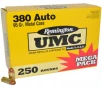 Remington UMC 380 Auto 95 Grain Full Metal Jacket 250 Rounds