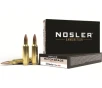 Nosler Match Grade 22 Nosler Ammo 77 Grain Nosler Custom Competition Jacketed Hollow Point Box of 20