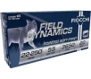 Fiocchi Field Dynamics 22-250 Remington Ammo 55 Grain Jacketed Soft Point Box of 20