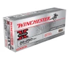 Winchester Super X 22-250 Remington Ammo 55 Grain Jacketed Soft Point Case of 200  10 Boxes of 20 