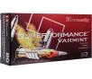 Hornady Superformance Varmint 222 Remington Ammo 50 Grain Hornady V-Max Polymer Tip Box of 20